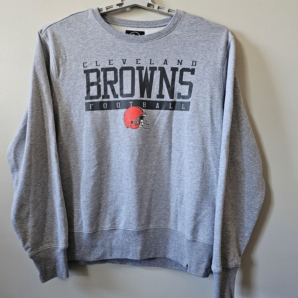 '47 Brand‎ Cleveland Browns Sweatshirt Men's Size XL NFL Football Gray Pullover